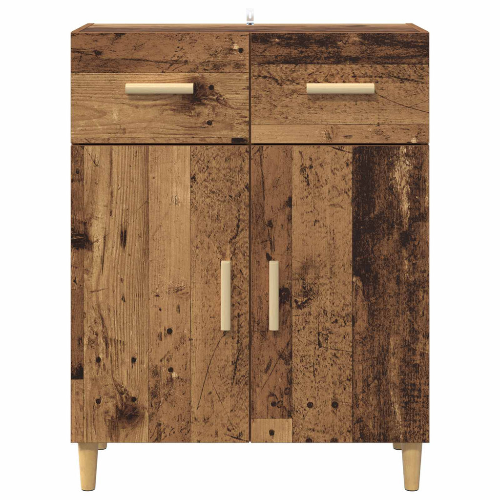 vidaXL Bufet Stare drewno 34 x 69.5 x 89 cm Materiał drewnopochodny