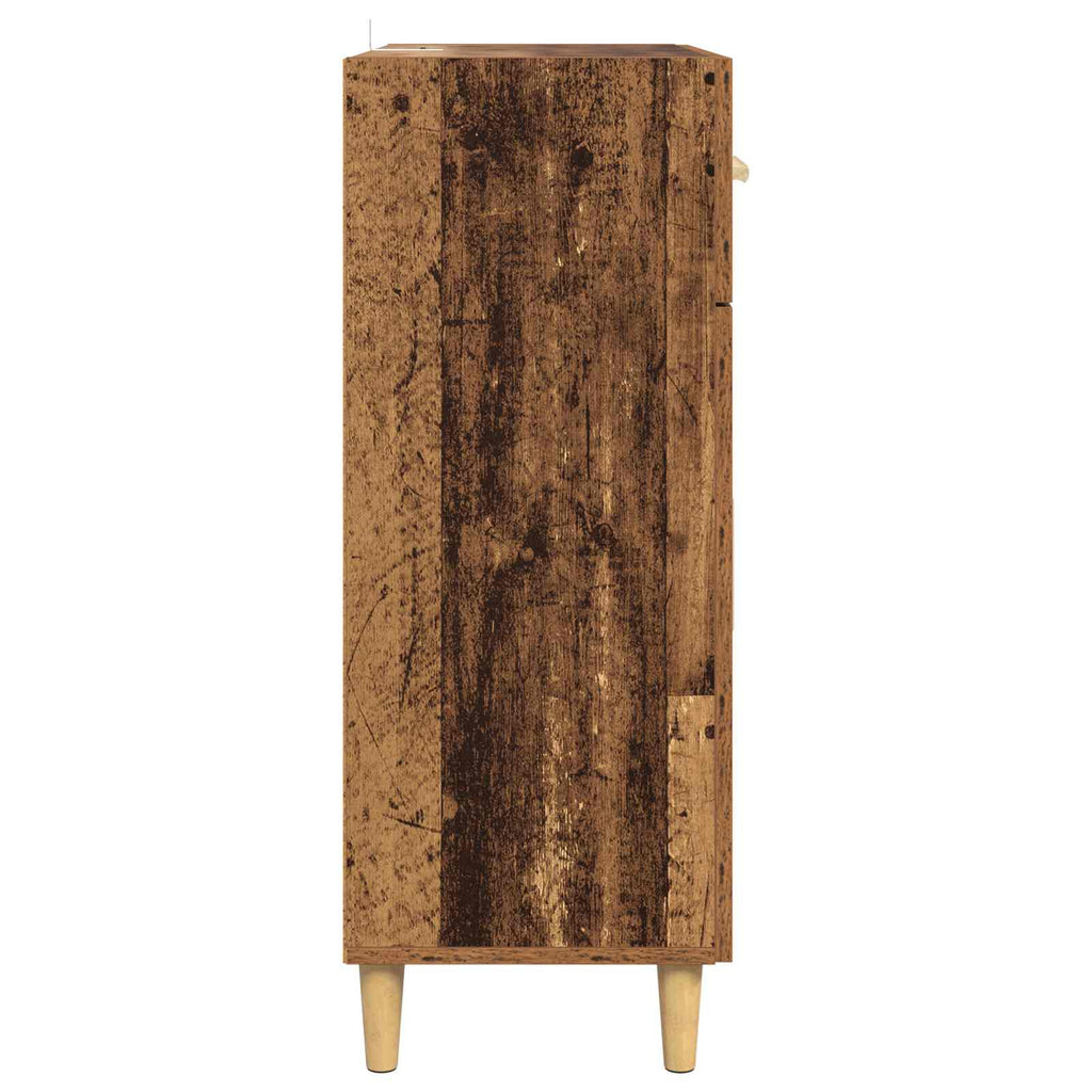 vidaXL Bufet Stare drewno 34 x 69.5 x 89 cm Materiał drewnopochodny