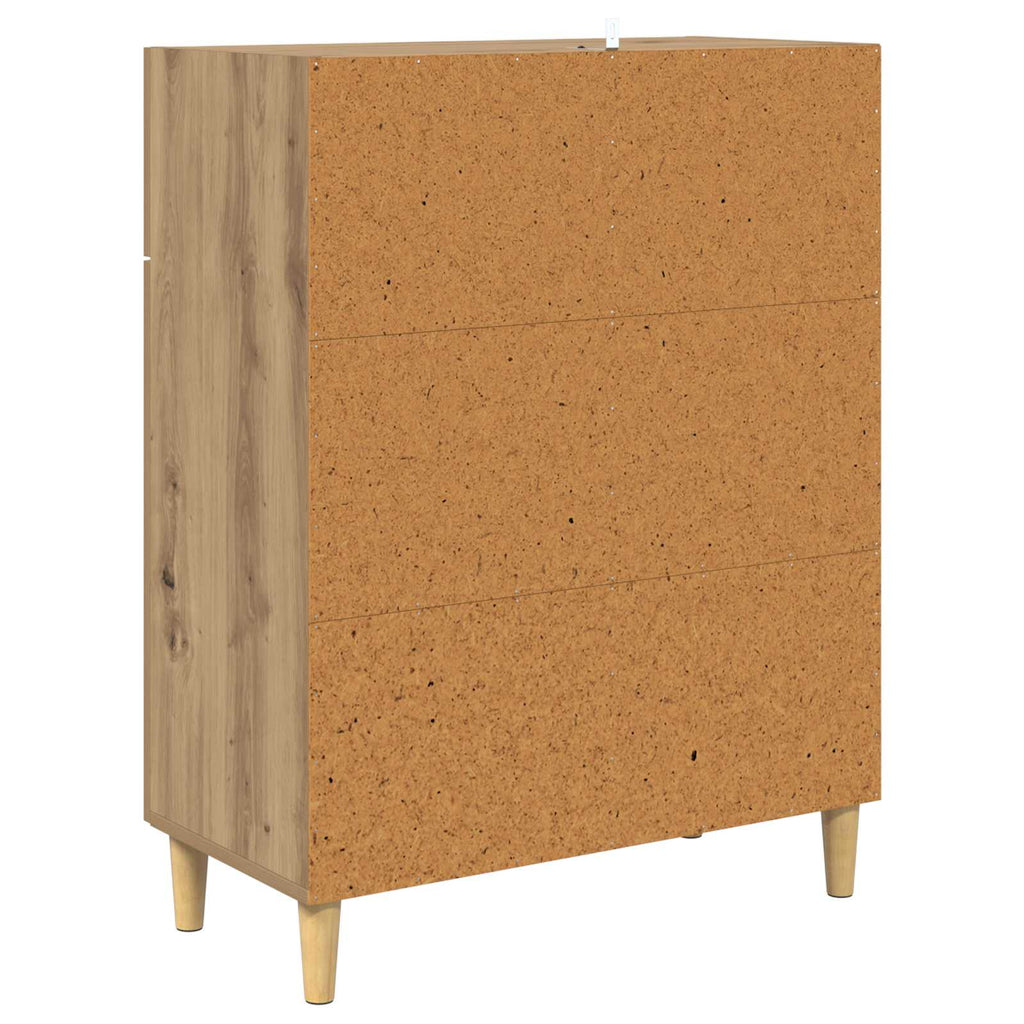 vidaXL Bufet dąb artisan 34 x 69.5 x 89 cm Materiał drewnopochodny