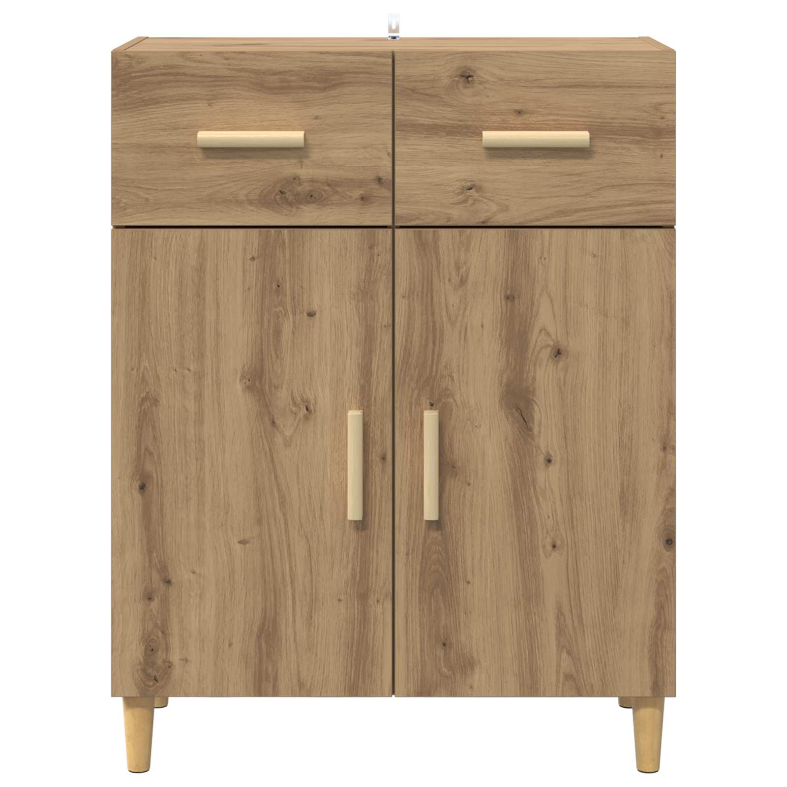 vidaXL Bufet dąb artisan 34 x 69.5 x 89 cm Materiał drewnopochodny
