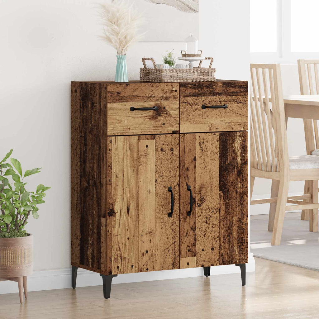 vidaXL Bufet Stare drewno 69,5 x 34 x 90 cm Materiał drewnopochodny