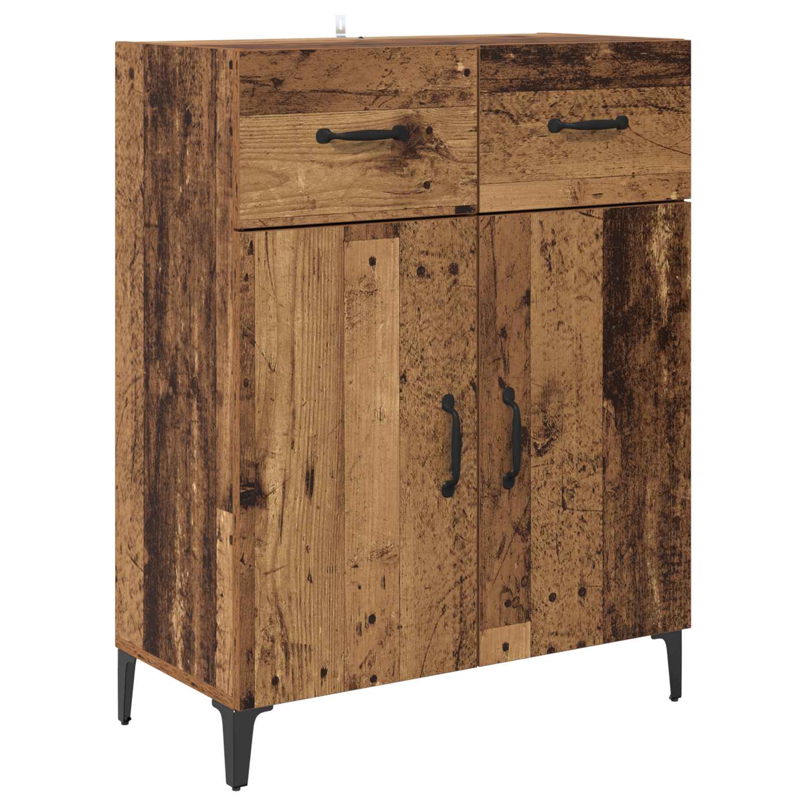 vidaXL Bufet Stare drewno 69,5 x 34 x 90 cm Materiał drewnopochodny
