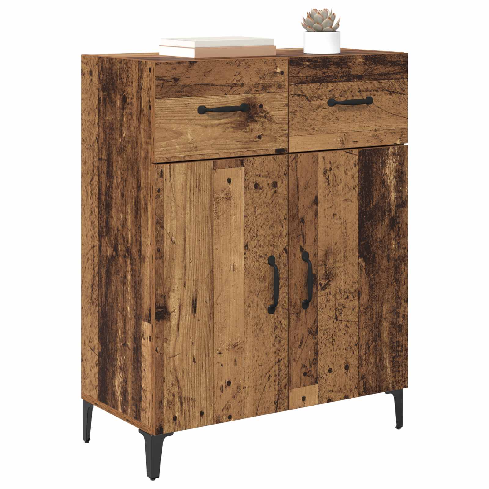 vidaXL Bufet Stare drewno 69,5 x 34 x 90 cm Materiał drewnopochodny