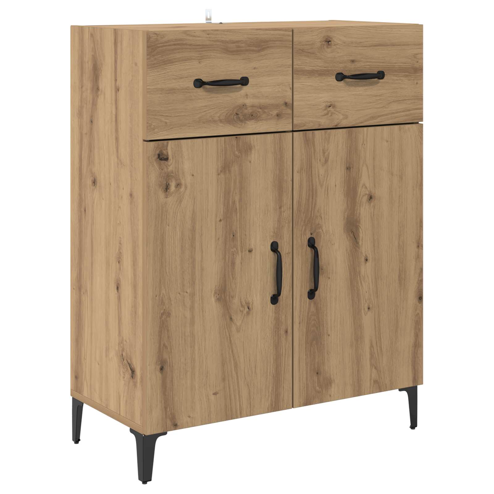 vidaXL Bufet z szufladą Dąb rzemieślniczy 69,5 x 34 x 90 cm