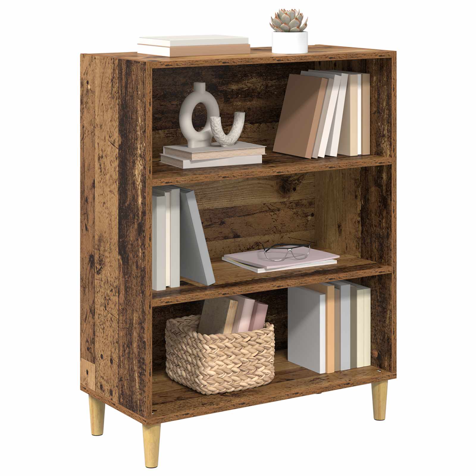 vidaXL Bufet Stare drewno 69,5 x 32,5 x 90 cm Materiał drewnopochodny