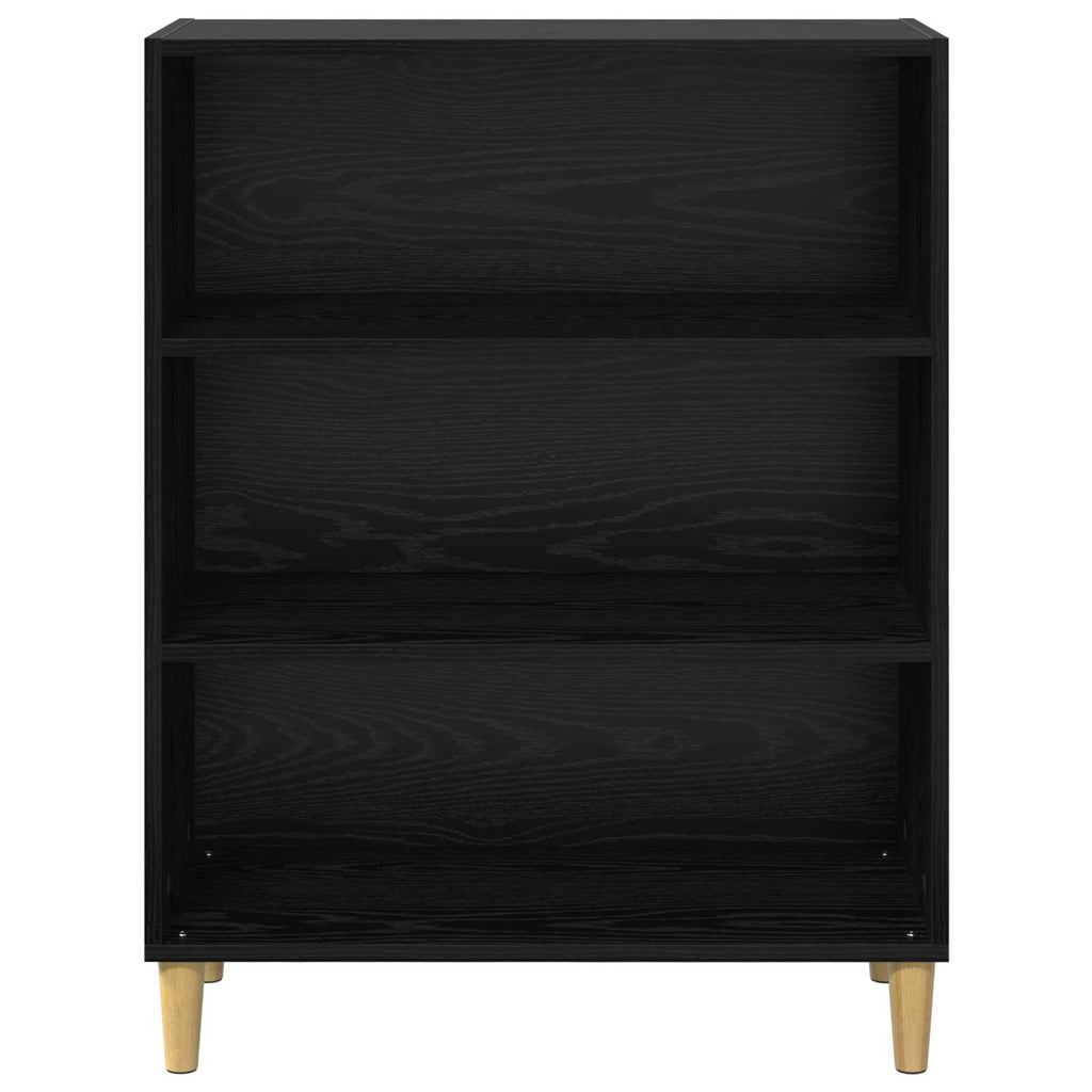 vidaXL Bufet Czarny Dąb 69,5 x 32,5 x 90 cm Materiał drewnopochodny