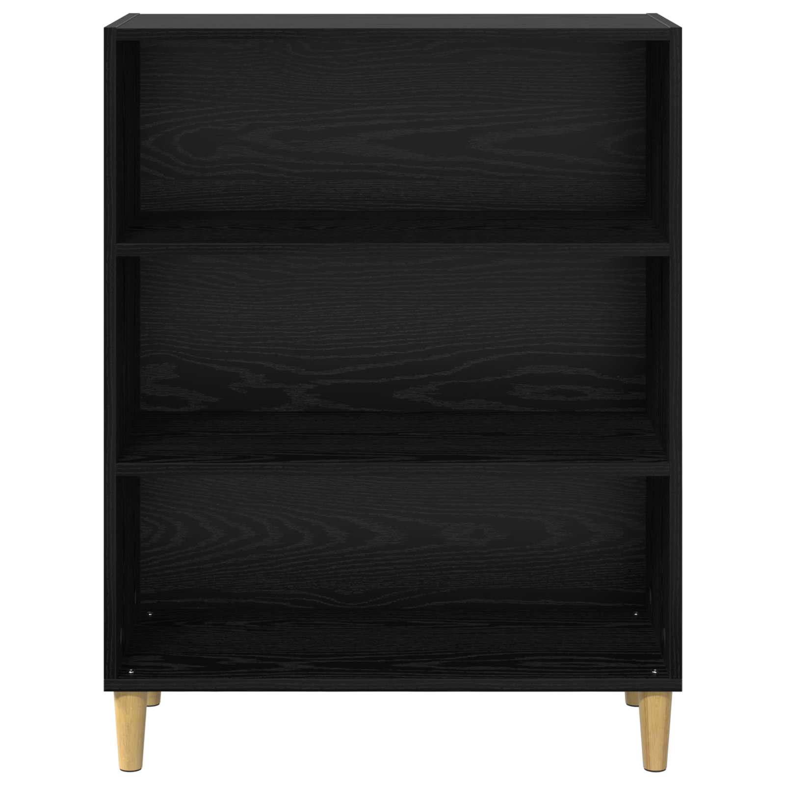 vidaXL Bufet Czarny Dąb 69,5 x 32,5 x 90 cm Materiał drewnopochodny