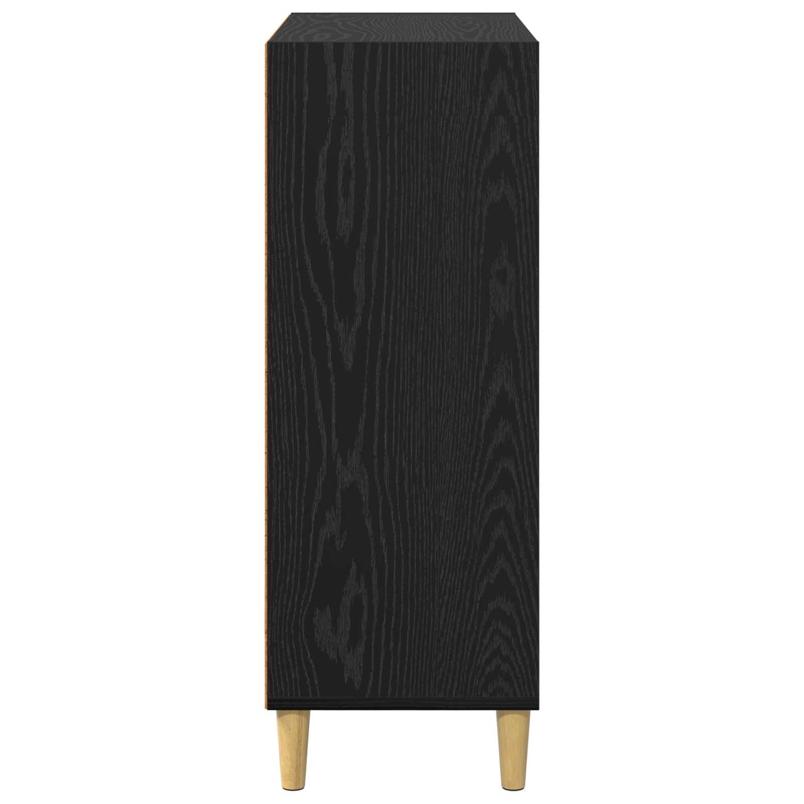 vidaXL Bufet Czarny Dąb 69,5 x 32,5 x 90 cm Materiał drewnopochodny