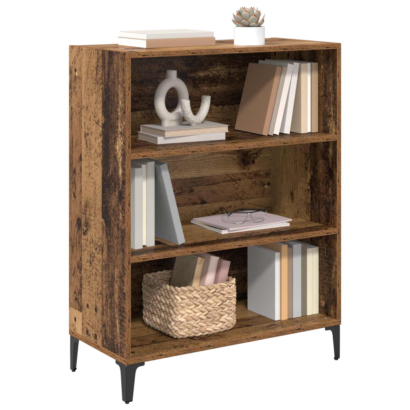 vidaXL Bufet Stare drewno 69,5 x 32,5 x 90 cm Materiał drewnopochodny