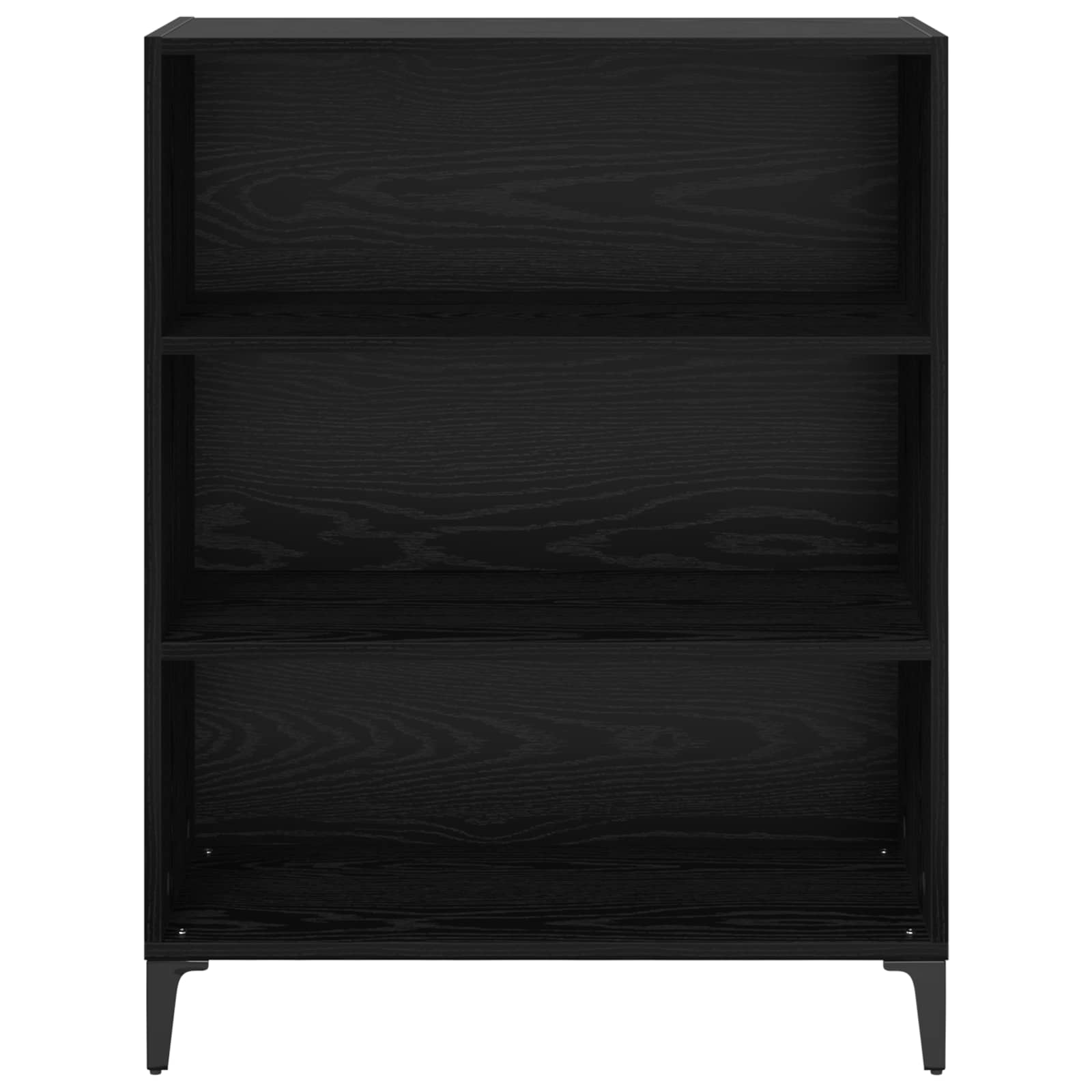 vidaXL Bufet Czarny Dąb 69,5 x 32,5 x 90 cm Materiał drewnopochodny