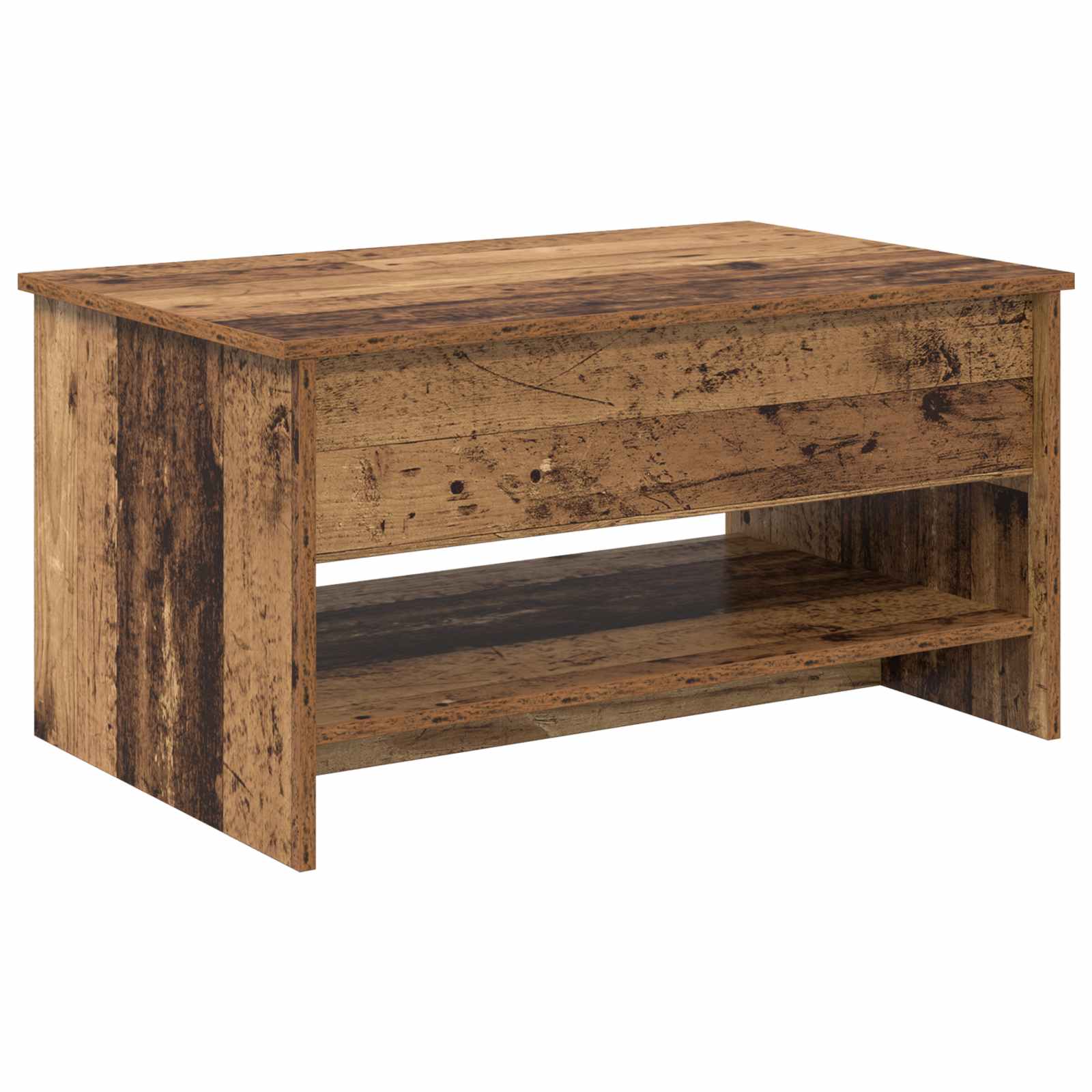 vidaXL Stolik kawowy Stare drewno 80 x 50,5 x 41,5 cm