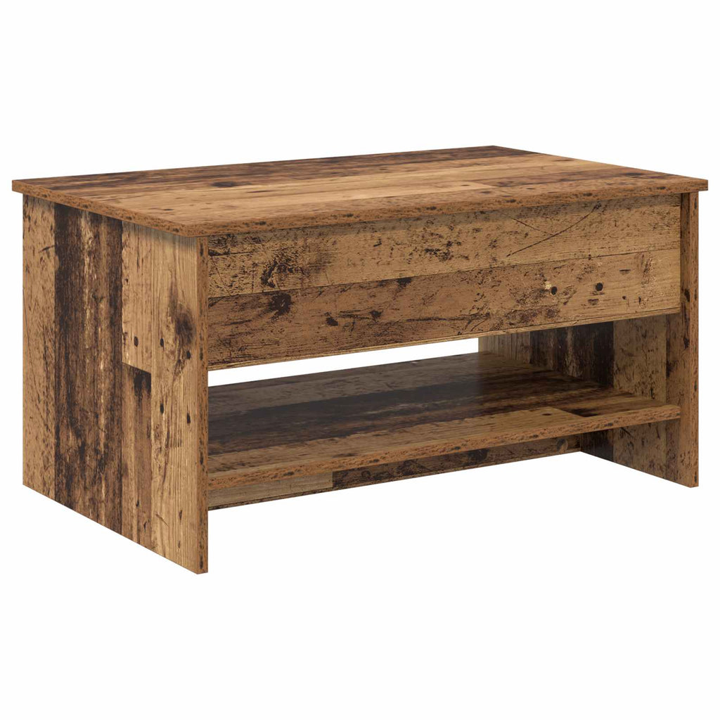 vidaXL Stolik kawowy Stare drewno 80 x 50,5 x 41,5 cm