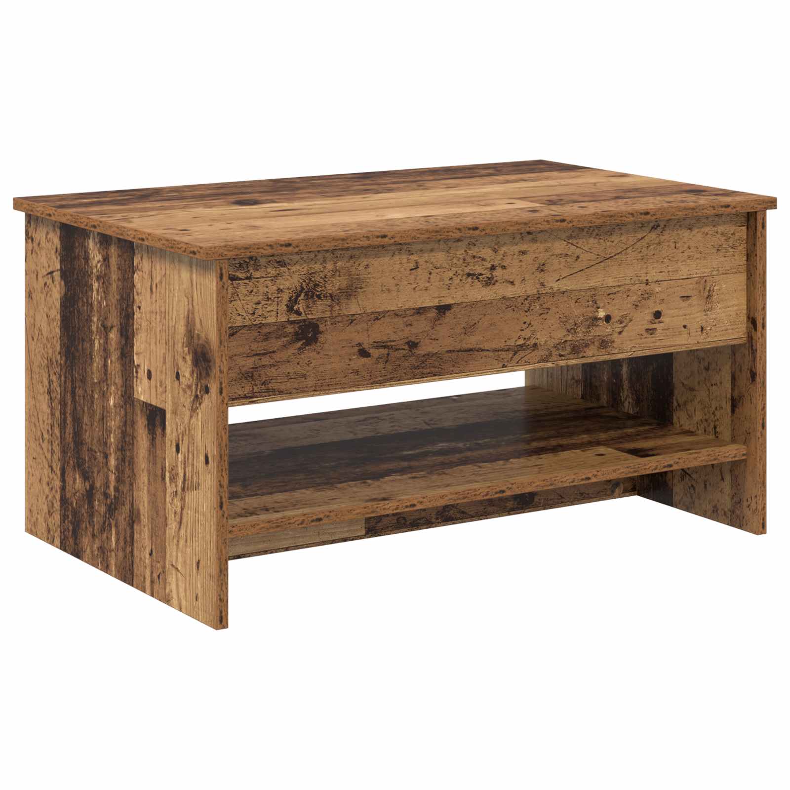 vidaXL Stolik kawowy Stare drewno 80 x 50,5 x 41,5 cm