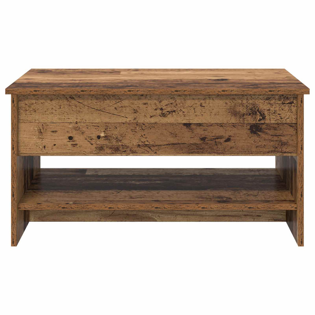 vidaXL Stolik kawowy Stare drewno 80 x 50,5 x 41,5 cm