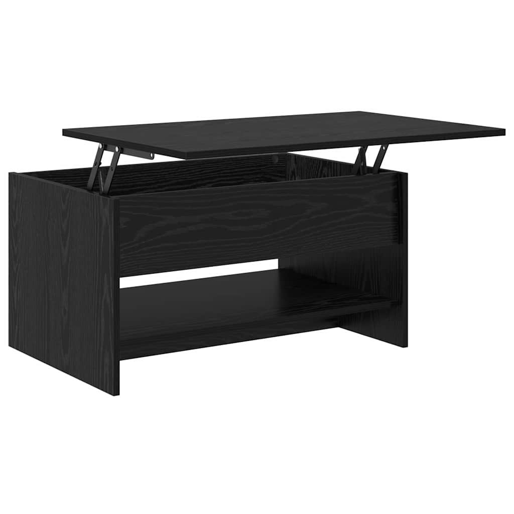 vidaXL Stolik kawowy Czarny Dąb 80 x 50,5 x 41,5 cm