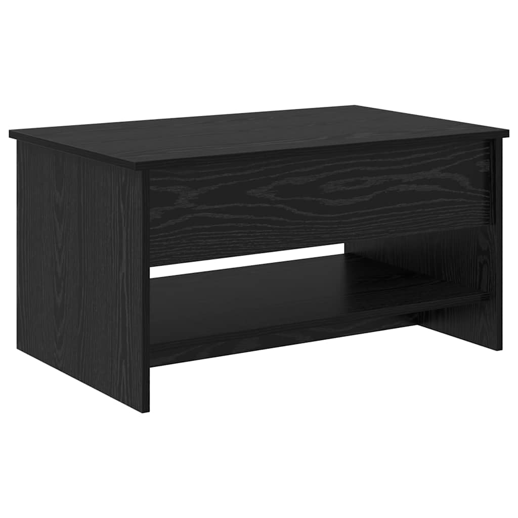vidaXL Stolik kawowy Czarny Dąb 80 x 50,5 x 41,5 cm