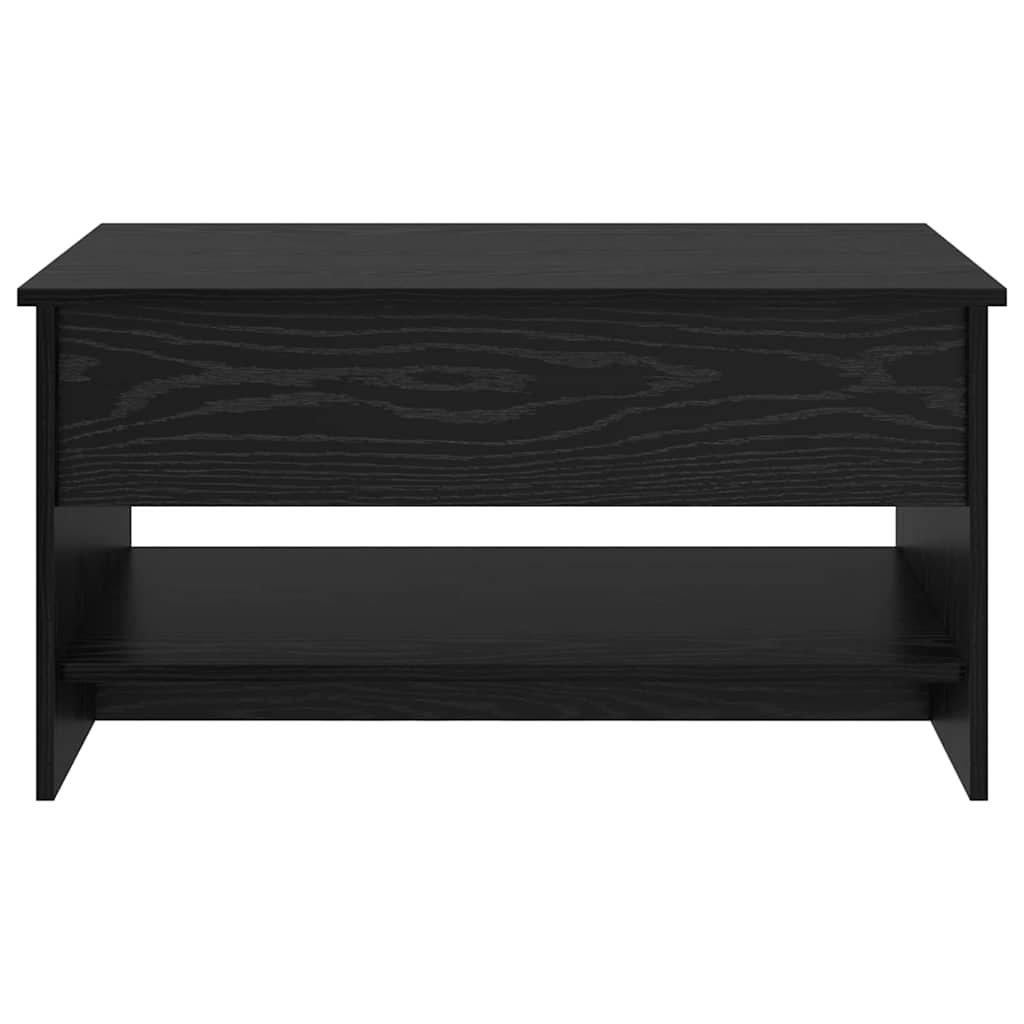 vidaXL Stolik kawowy Czarny Dąb 80 x 50,5 x 41,5 cm