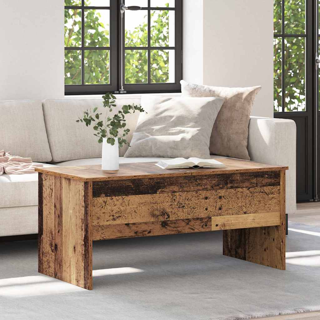 vidaXL Stolik kawowy Stare drewno 102 x 50,5 x 46,5 cm