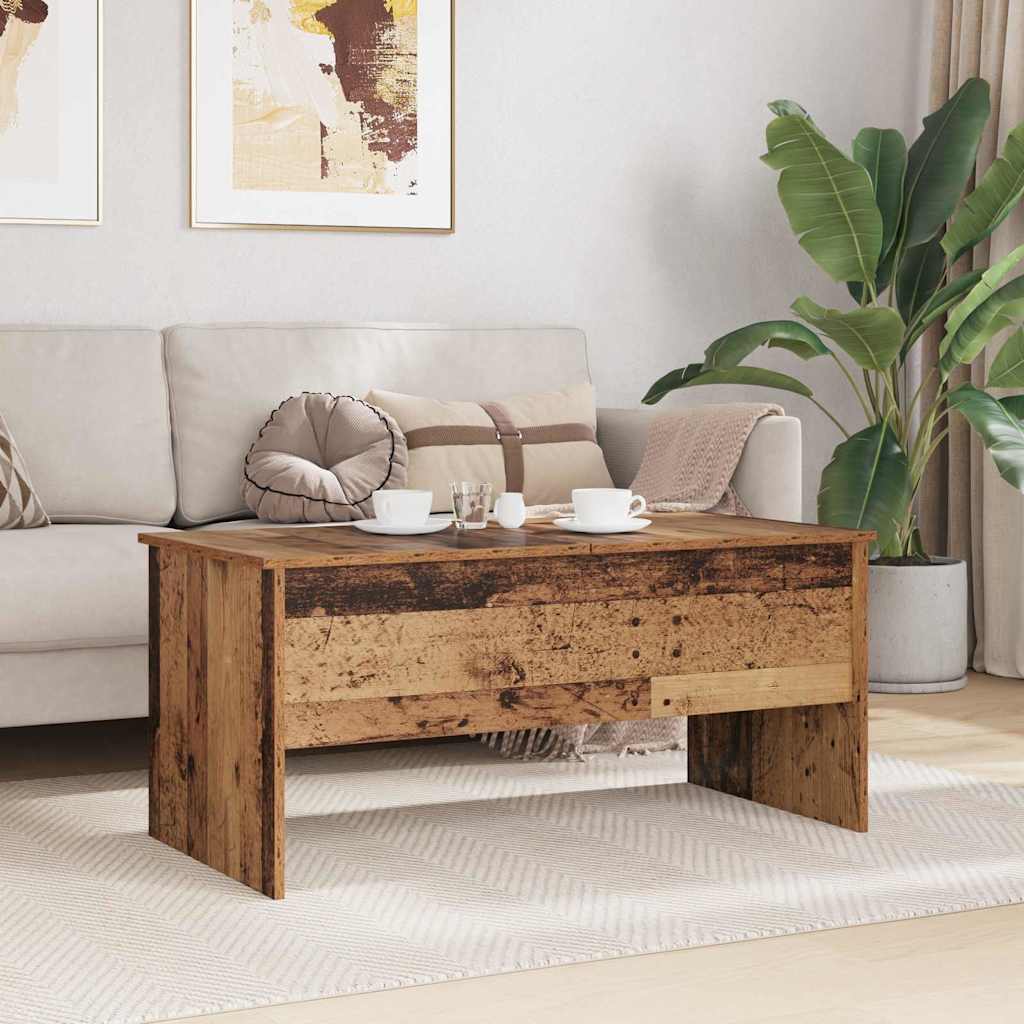 vidaXL Stolik kawowy Stare drewno 102 x 50,5 x 46,5 cm