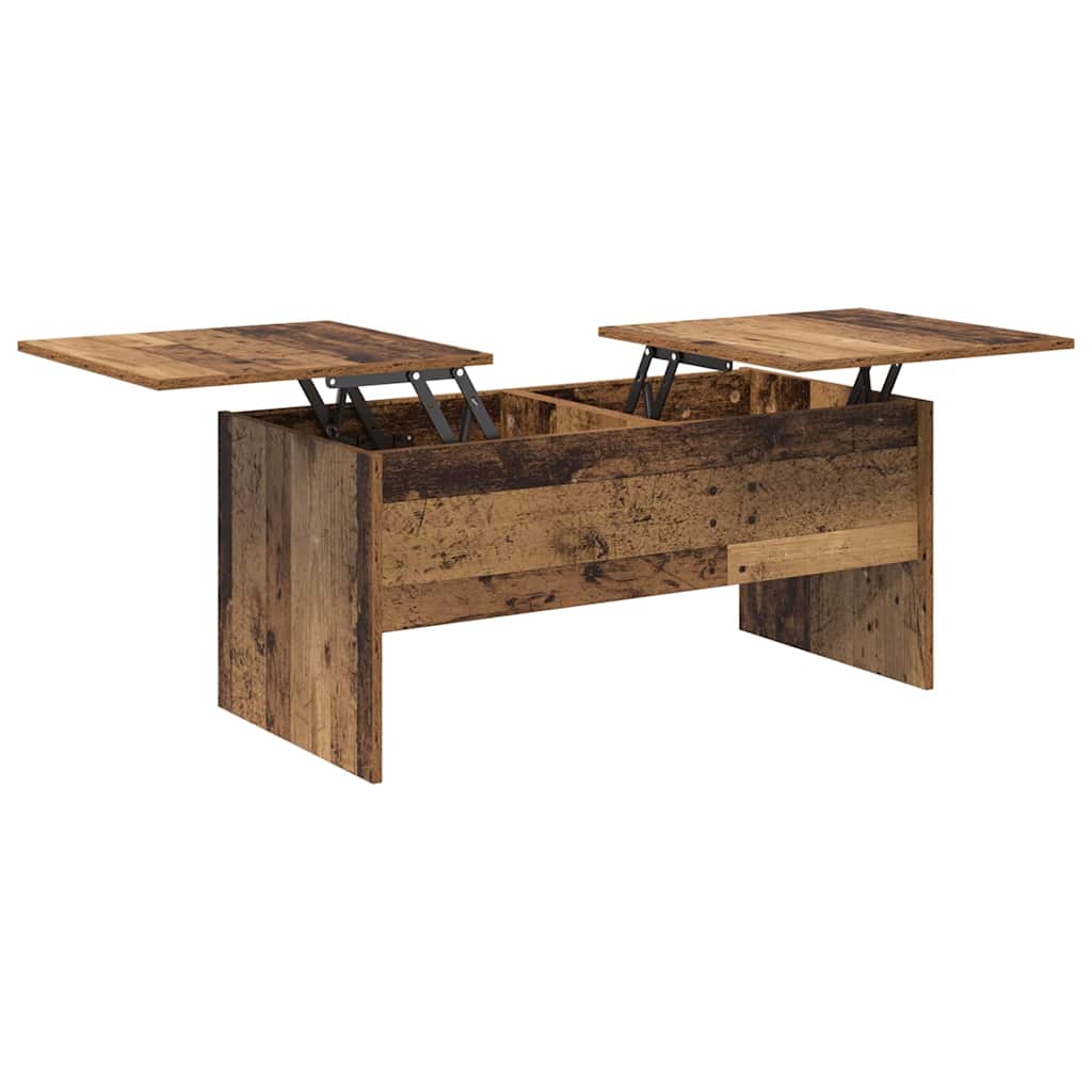 vidaXL Stolik kawowy Stare drewno 102 x 50,5 x 46,5 cm