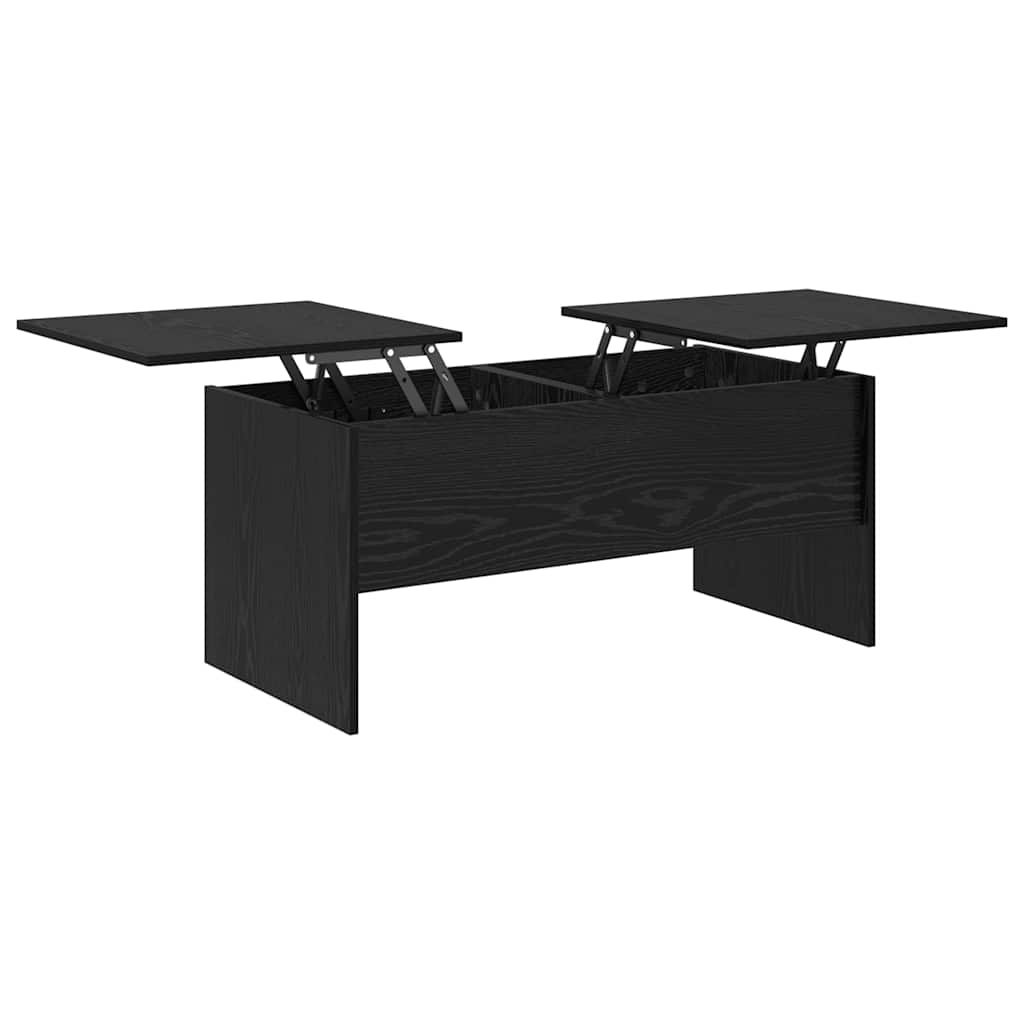 vidaXL Stolik kawowy Czarny Dąb 102 x 50,5 x 46,5 cm