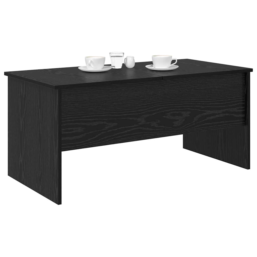 vidaXL Stolik kawowy Czarny Dąb 102 x 50,5 x 46,5 cm