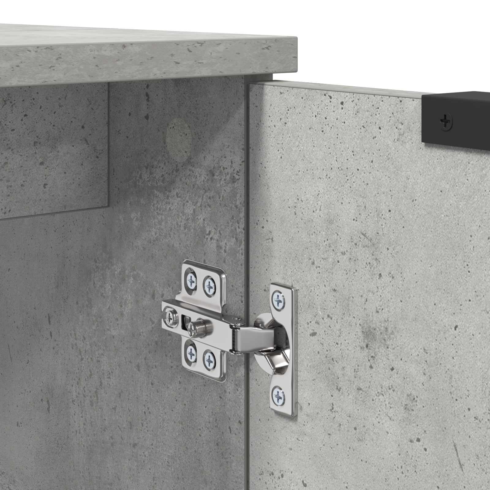 vidaXL Szafka Łazienkowa z drzwiami Betonowy szary 64,5 x 33,5 x 59 cm