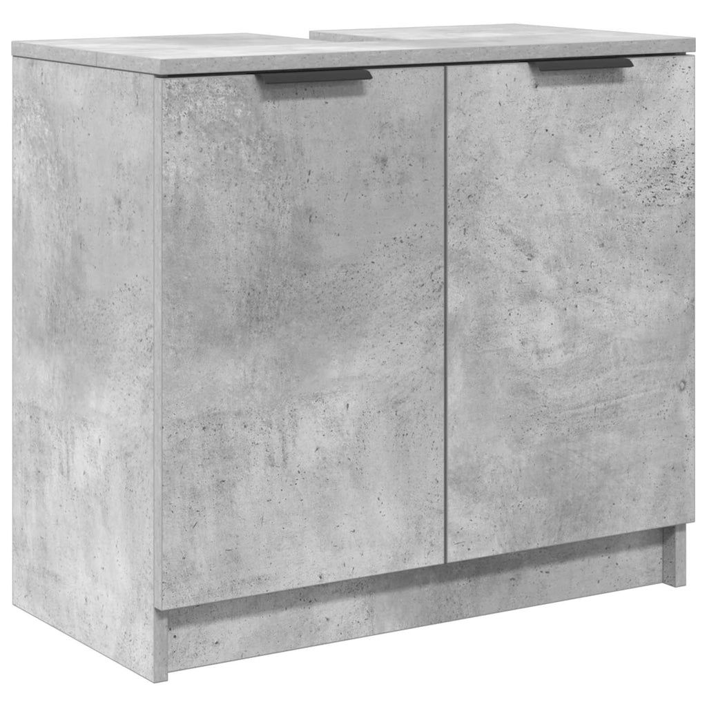 vidaXL Szafka Łazienkowa z drzwiami Betonowy szary 64,5 x 33,5 x 59 cm