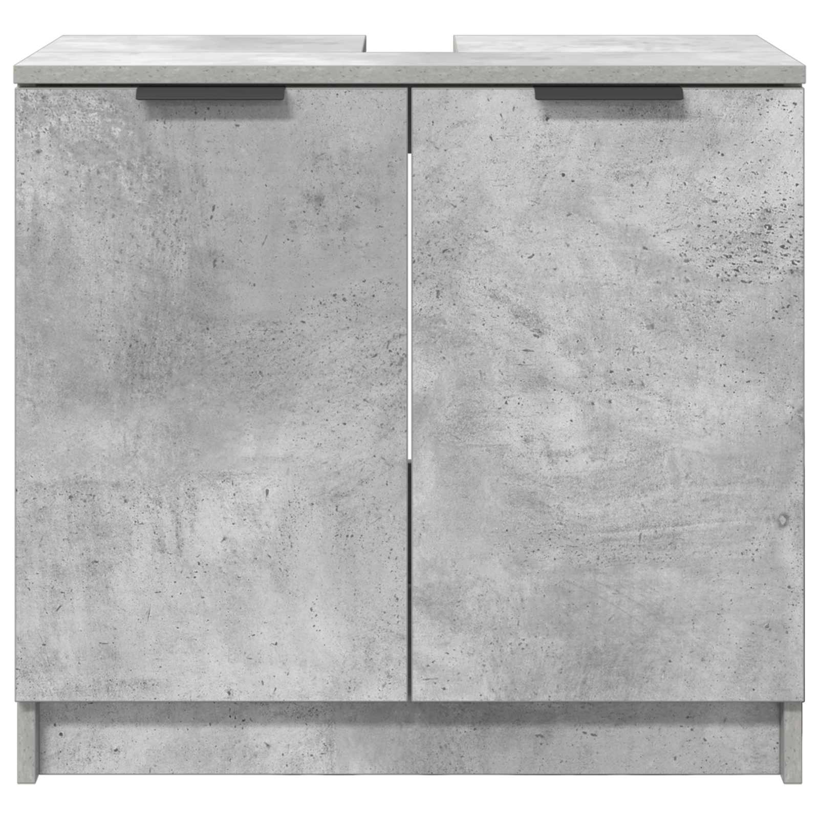 vidaXL Szafka Łazienkowa z drzwiami Betonowy szary 64,5 x 33,5 x 59 cm