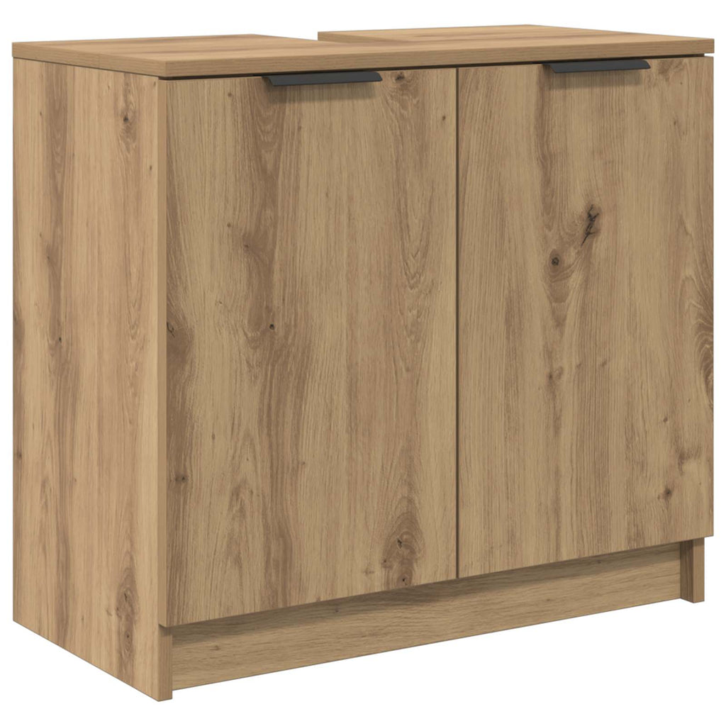 vidaXL Szafka Łazienkowa Dąb rzemieślniczy 64,5 x 33,5 x 59 cm