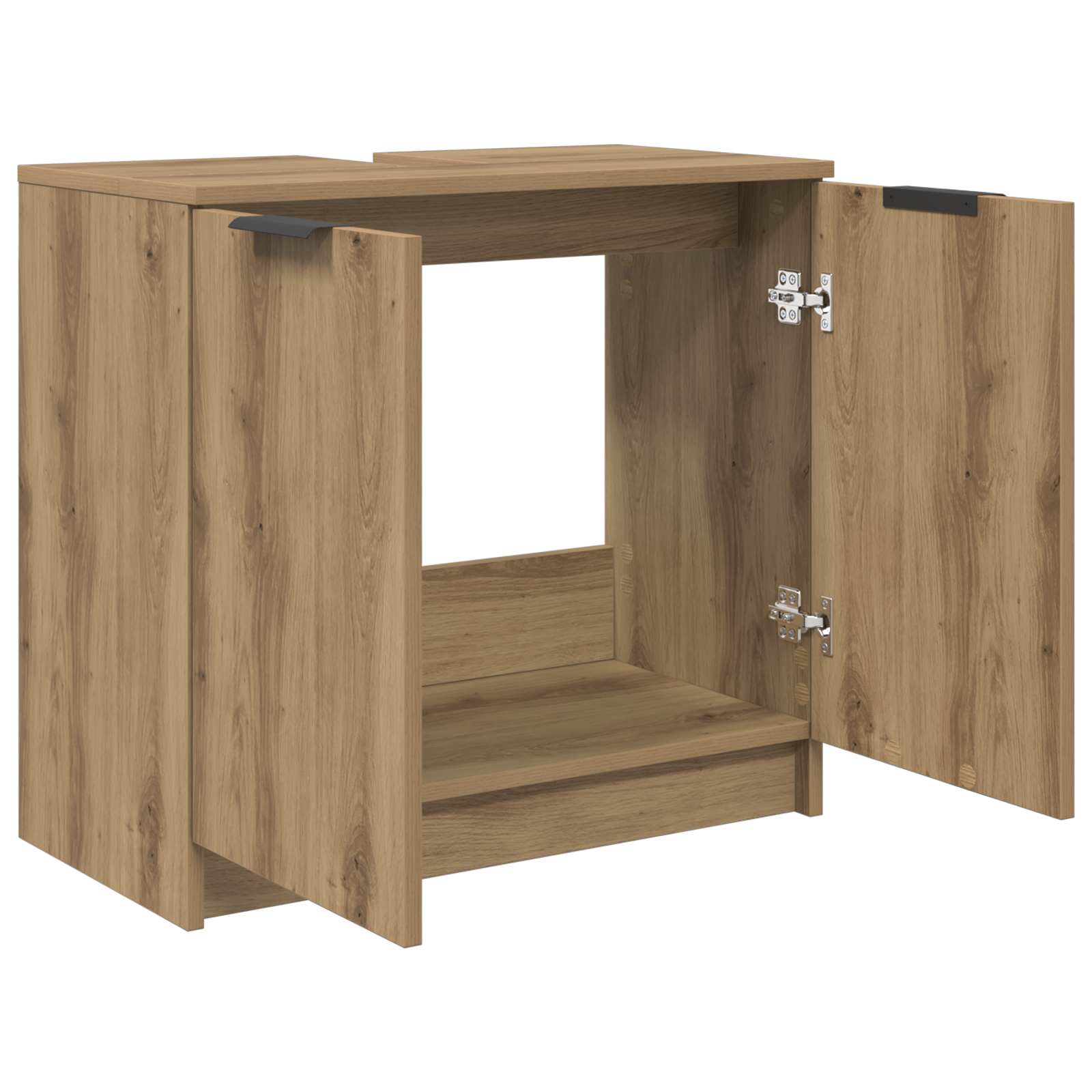 vidaXL Szafka Łazienkowa Dąb rzemieślniczy 64,5 x 33,5 x 59 cm