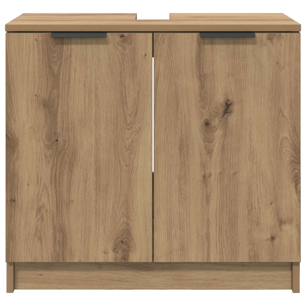 vidaXL Szafka Łazienkowa Dąb rzemieślniczy 64,5 x 33,5 x 59 cm