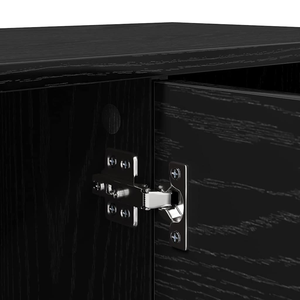 vidaXL Szafka pod telewizor Czarny Dąb 102 x 35 x 36,5 cm