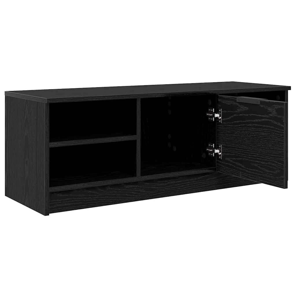 vidaXL Szafka pod telewizor Czarny Dąb 102 x 35 x 36,5 cm