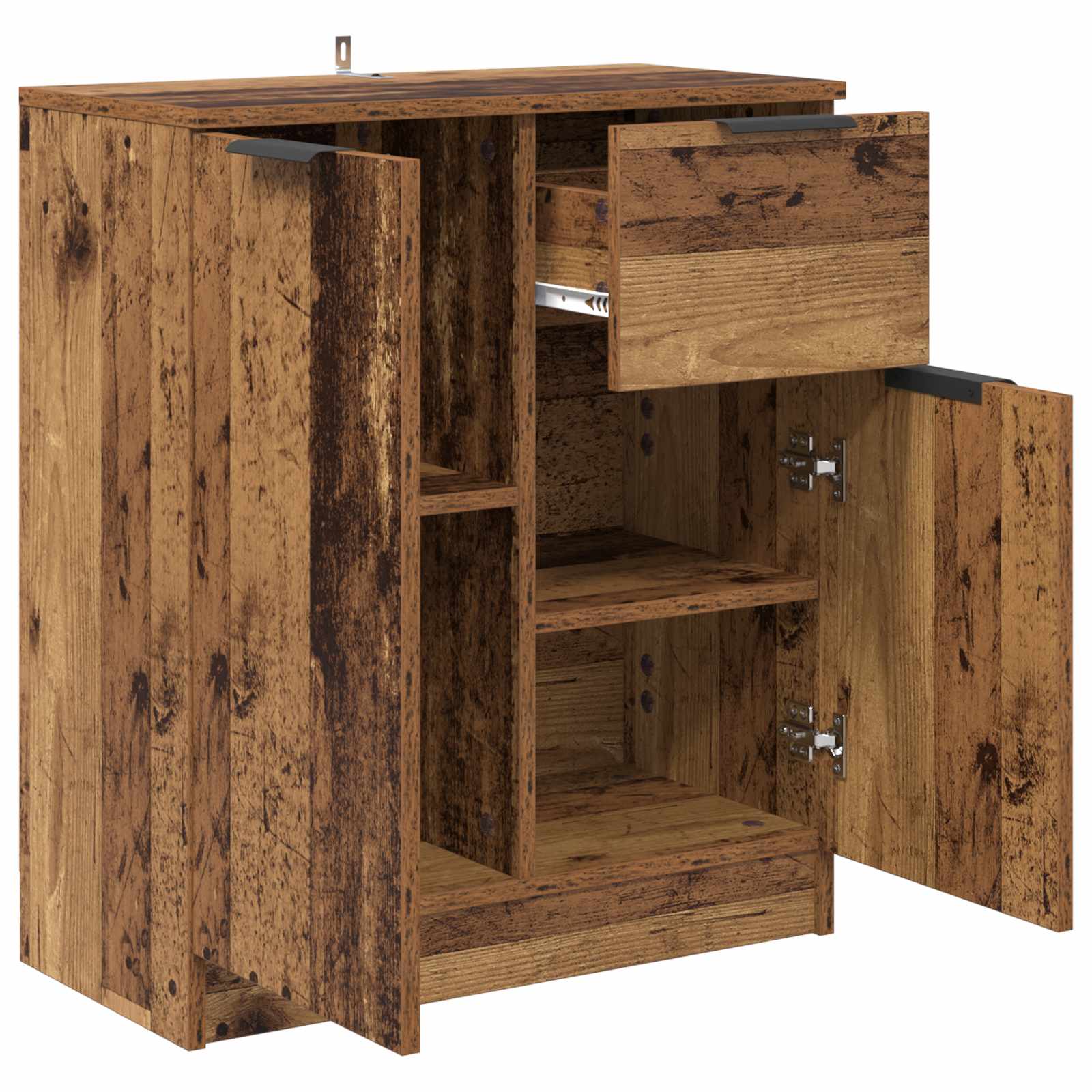 vidaXL Bufet Stare drewno 60 x 30 x 70 cm Materiał drewnopochodny
