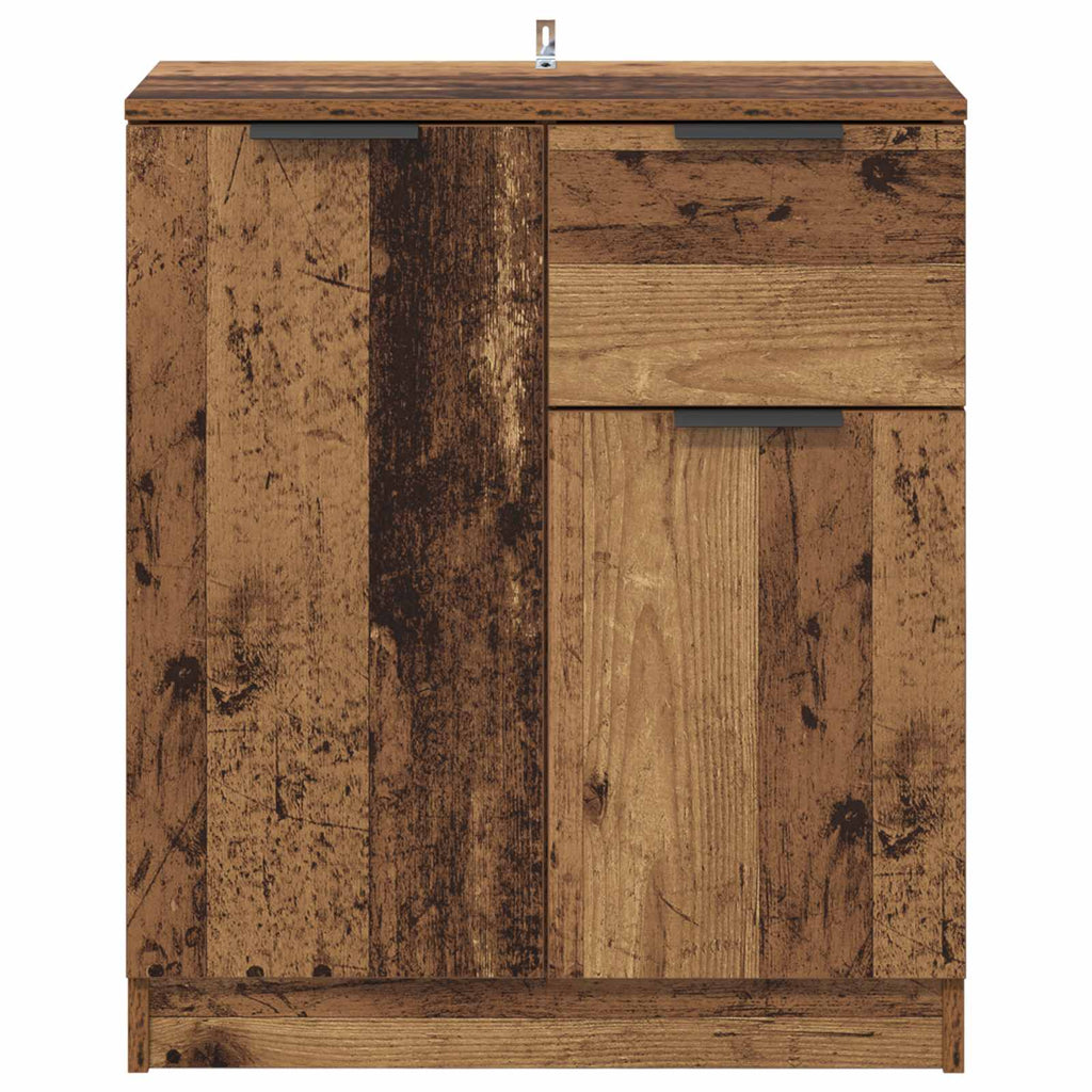 vidaXL Bufet Stare drewno 60 x 30 x 70 cm Materiał drewnopochodny