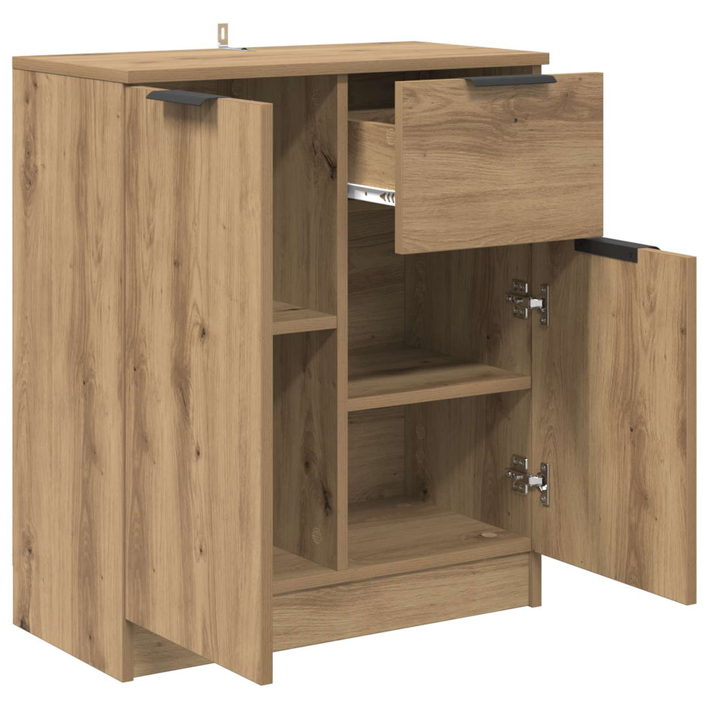 vidaXL Bufet Dąb rzemieślniczy 60 x 30 x 70 cm Materiał drewnopochodny