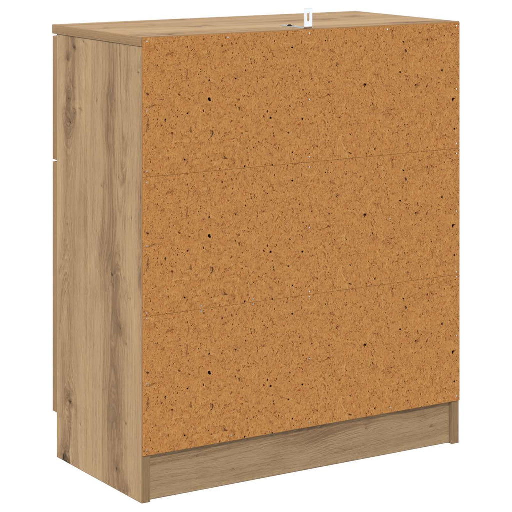 vidaXL Bufet Dąb rzemieślniczy 60 x 30 x 70 cm Materiał drewnopochodny