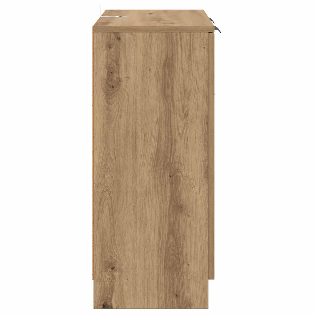 vidaXL Bufet Dąb rzemieślniczy 60 x 30 x 70 cm Materiał drewnopochodny