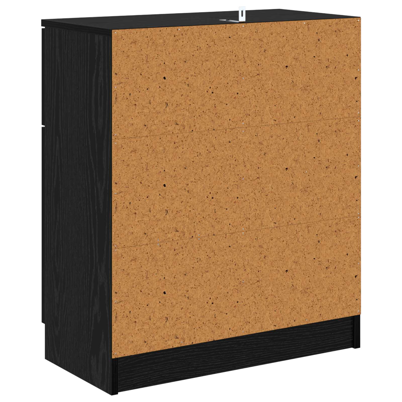 vidaXL Bufet Czarny Dąb 60 x 30 x 70 cm Materiał drewnopochodny