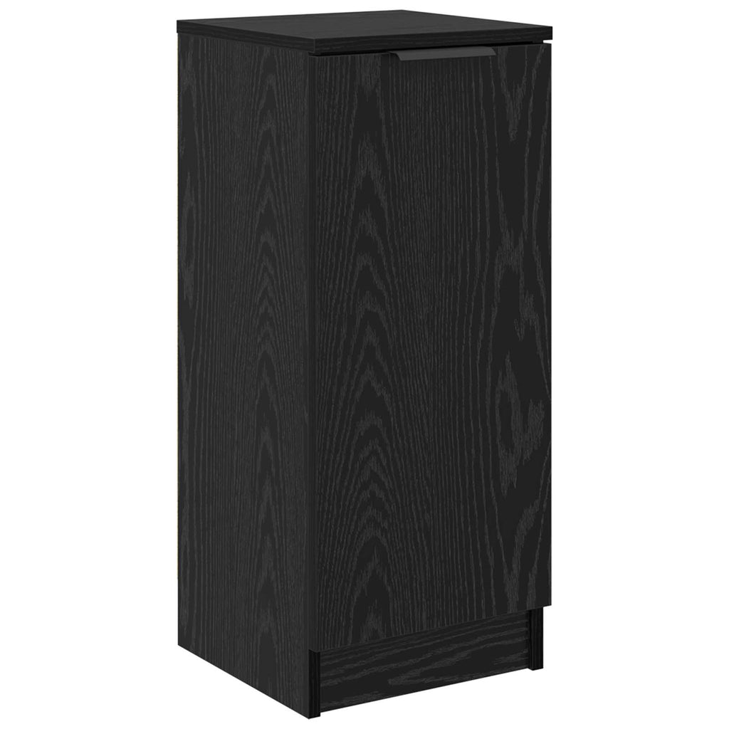 vidaXL Bufet Czarny Dąb 30 x 30 x 70 cm Materiał drewnopochodny