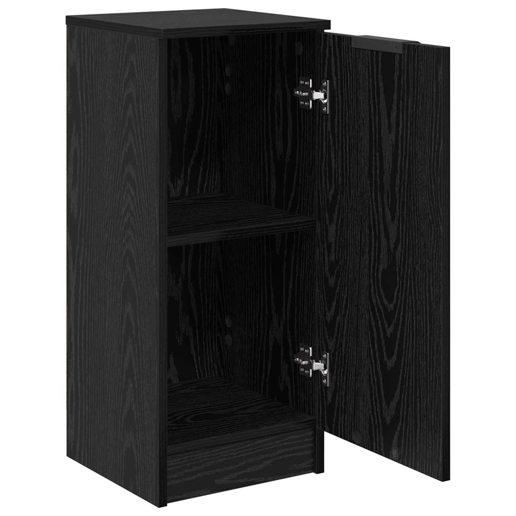 vidaXL Bufet Czarny Dąb 30 x 30 x 70 cm Materiał drewnopochodny