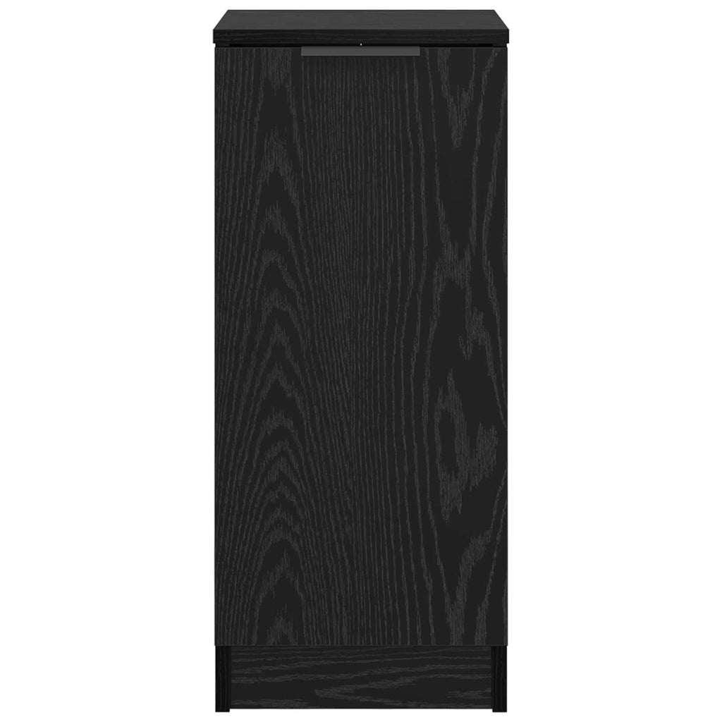 vidaXL Bufet Czarny Dąb 30 x 30 x 70 cm Materiał drewnopochodny