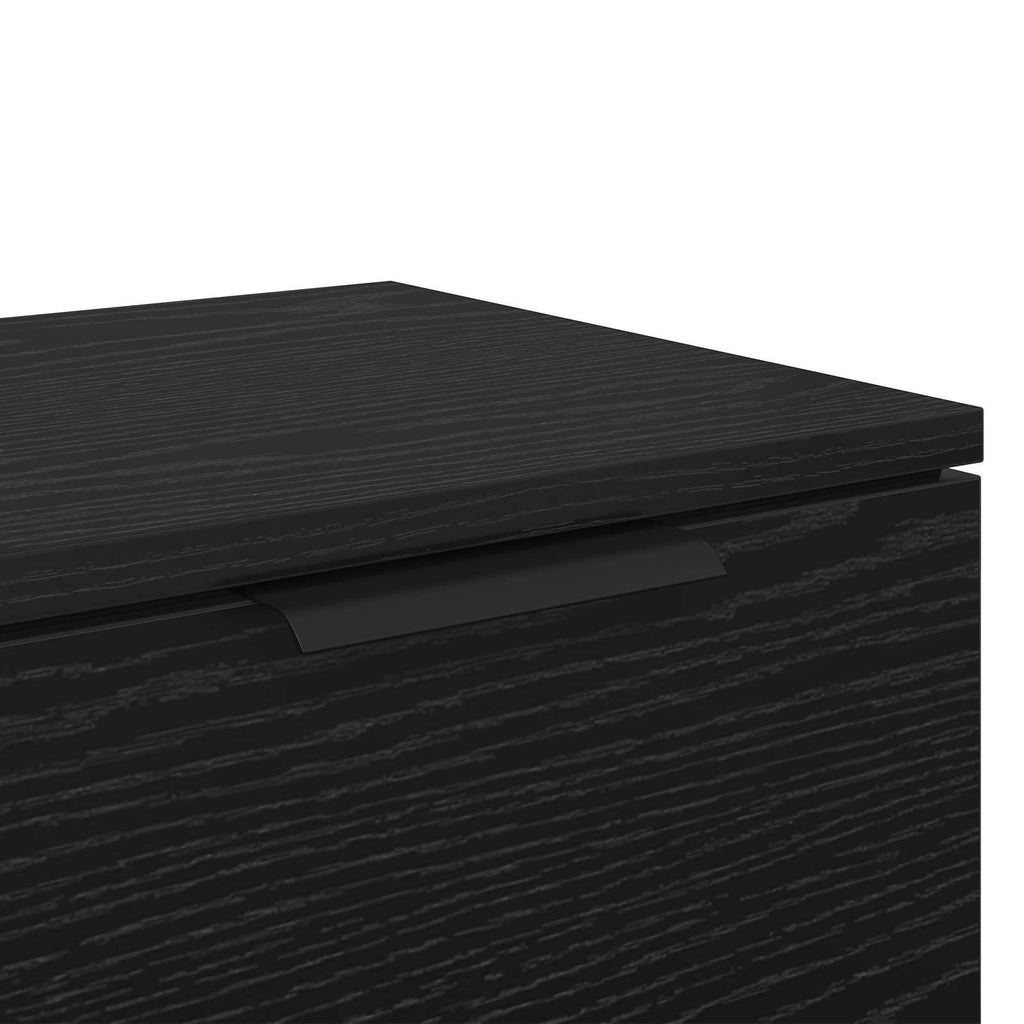 vidaXL Szafka Nocna Czarny Dąb 34 x 30 x 20 cm Materiał drewnopochodny