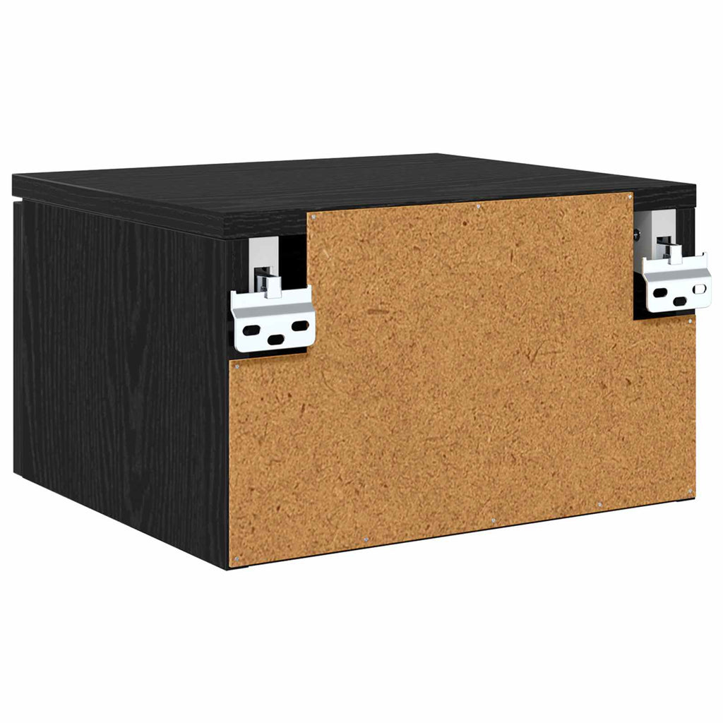 vidaXL Szafka Nocna Czarny Dąb 34 x 30 x 20 cm Materiał drewnopochodny