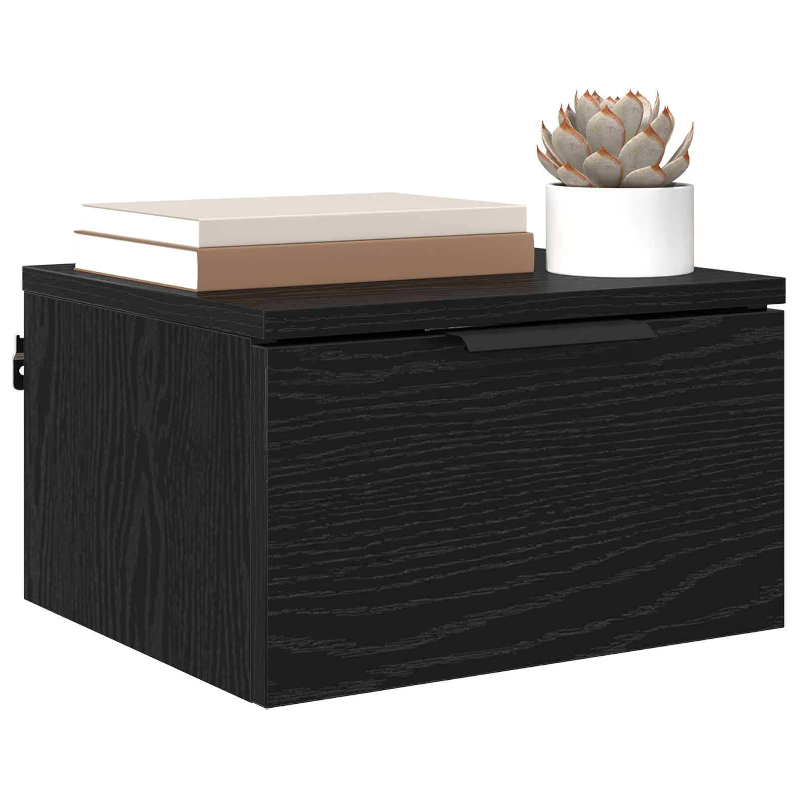 vidaXL Szafka Nocna Czarny Dąb 34 x 30 x 20 cm Materiał drewnopochodny