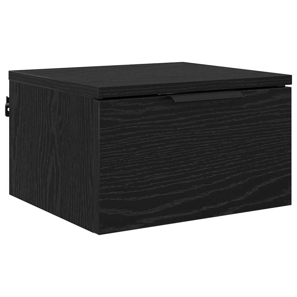 vidaXL Szafka Nocna z szufladą 2 pcs Czarny Dąb 34 x 30 x 20 cm