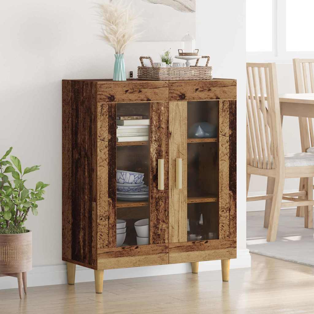 vidaXL Bufet Stare drewno 69,5 x 34 x 90 cm Materiał drewnopochodny