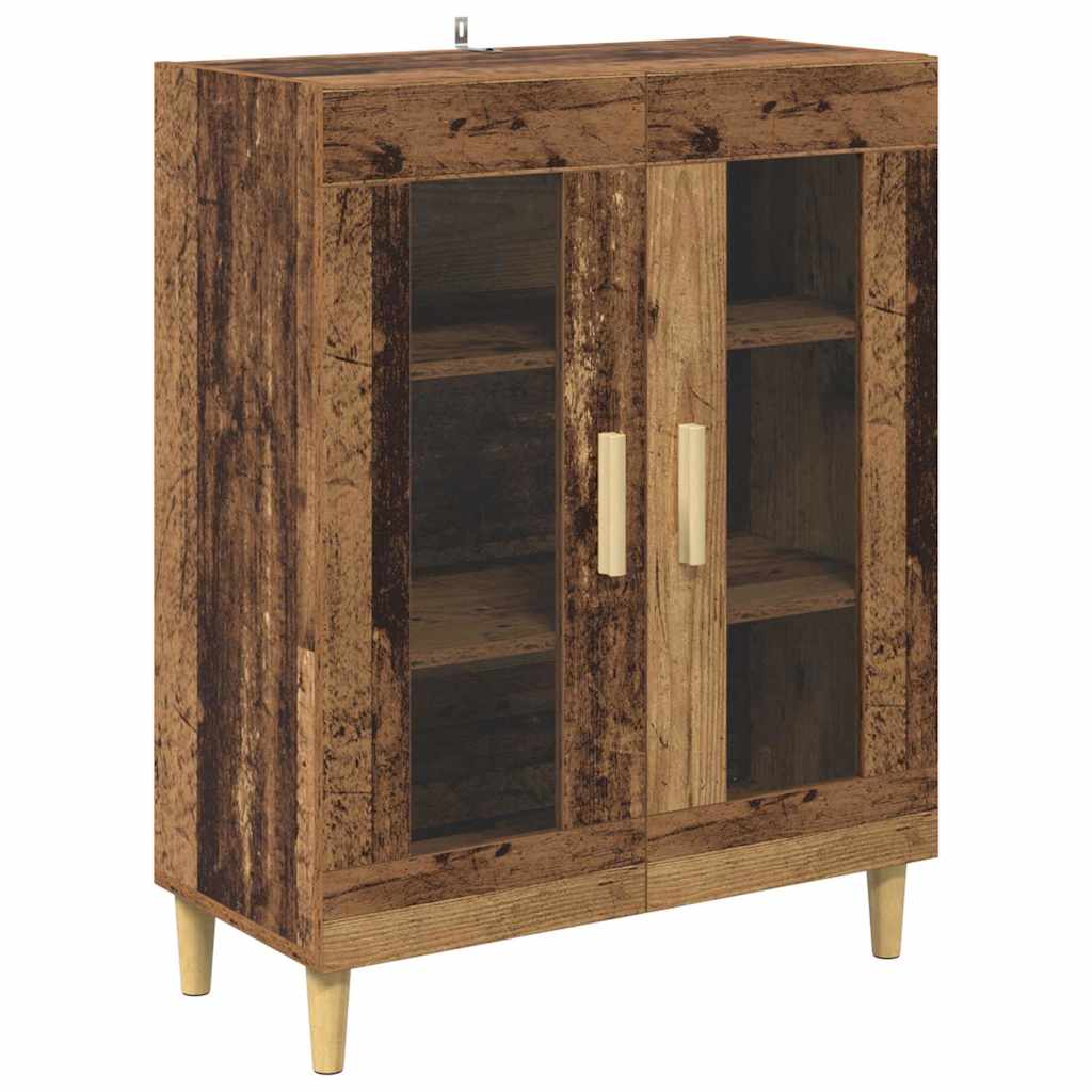 vidaXL Bufet Stare drewno 69,5 x 34 x 90 cm Materiał drewnopochodny
