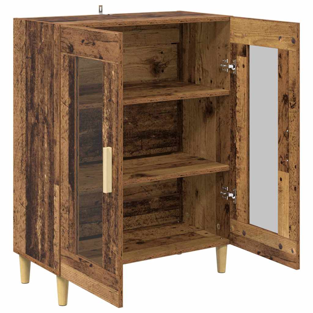 vidaXL Bufet Stare drewno 69,5 x 34 x 90 cm Materiał drewnopochodny